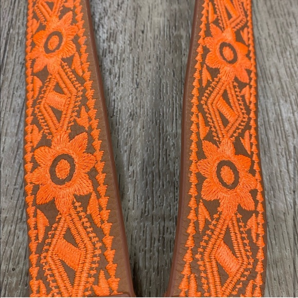 Rebecca Minkoff Guitar Purse Strap in Embroidered Orange - Picture 3 of 3